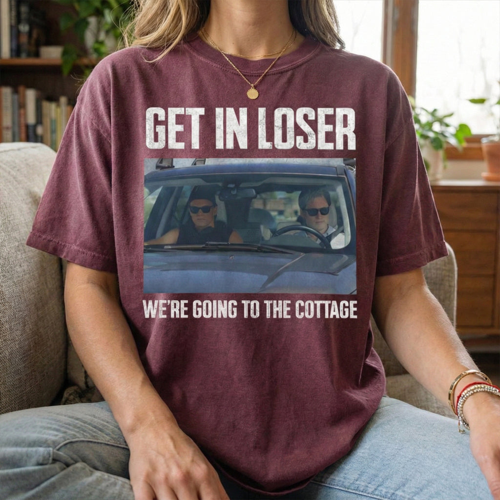 Get In Loser We’re Going To The Cottage Shirt, Unisex Vintage Graphic, Heated Rivalry Inspired