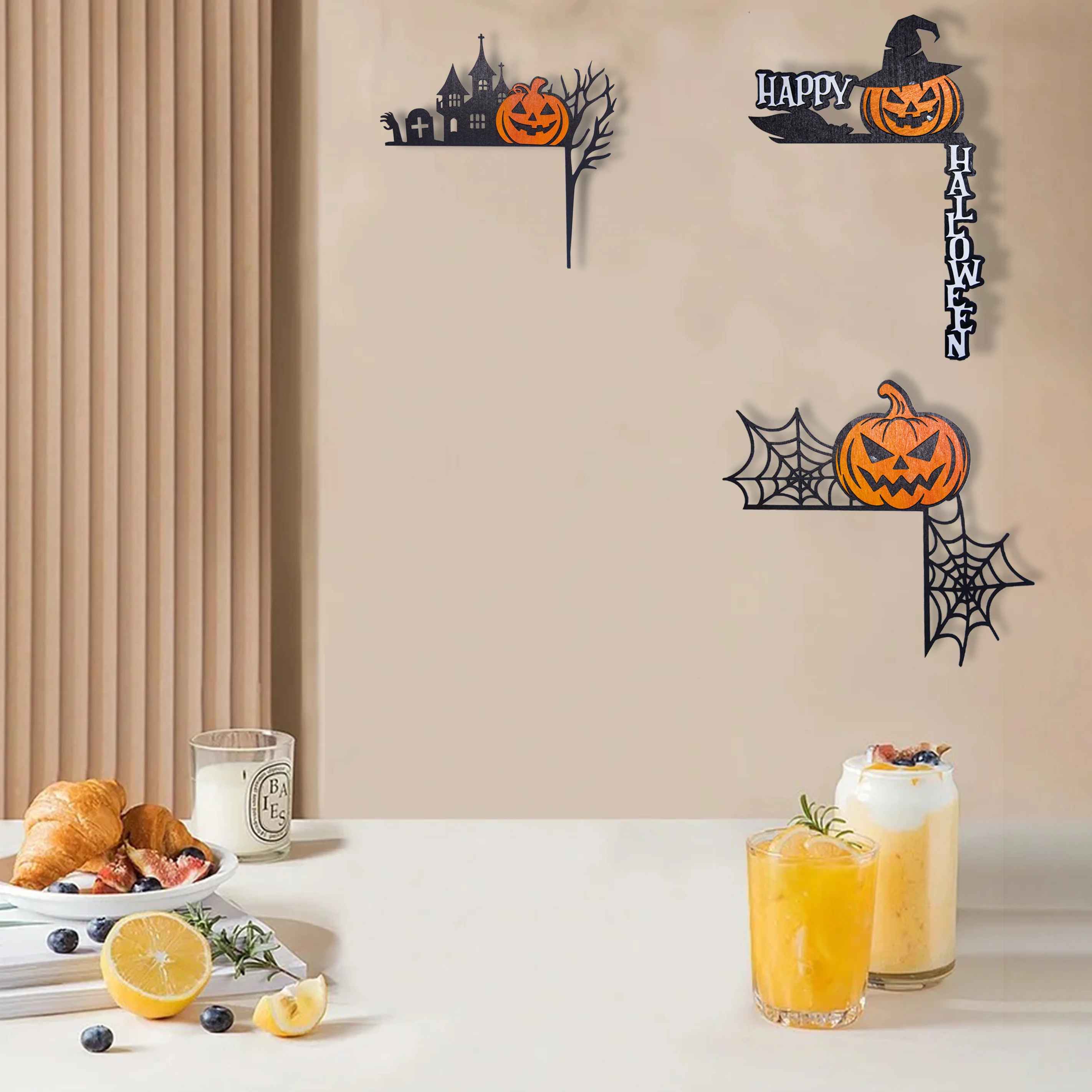 Halloween Wooden Door Lintel Decor, Halloween Decorations, Holiday Door Top Ornament, Indoor Halloween Decorations