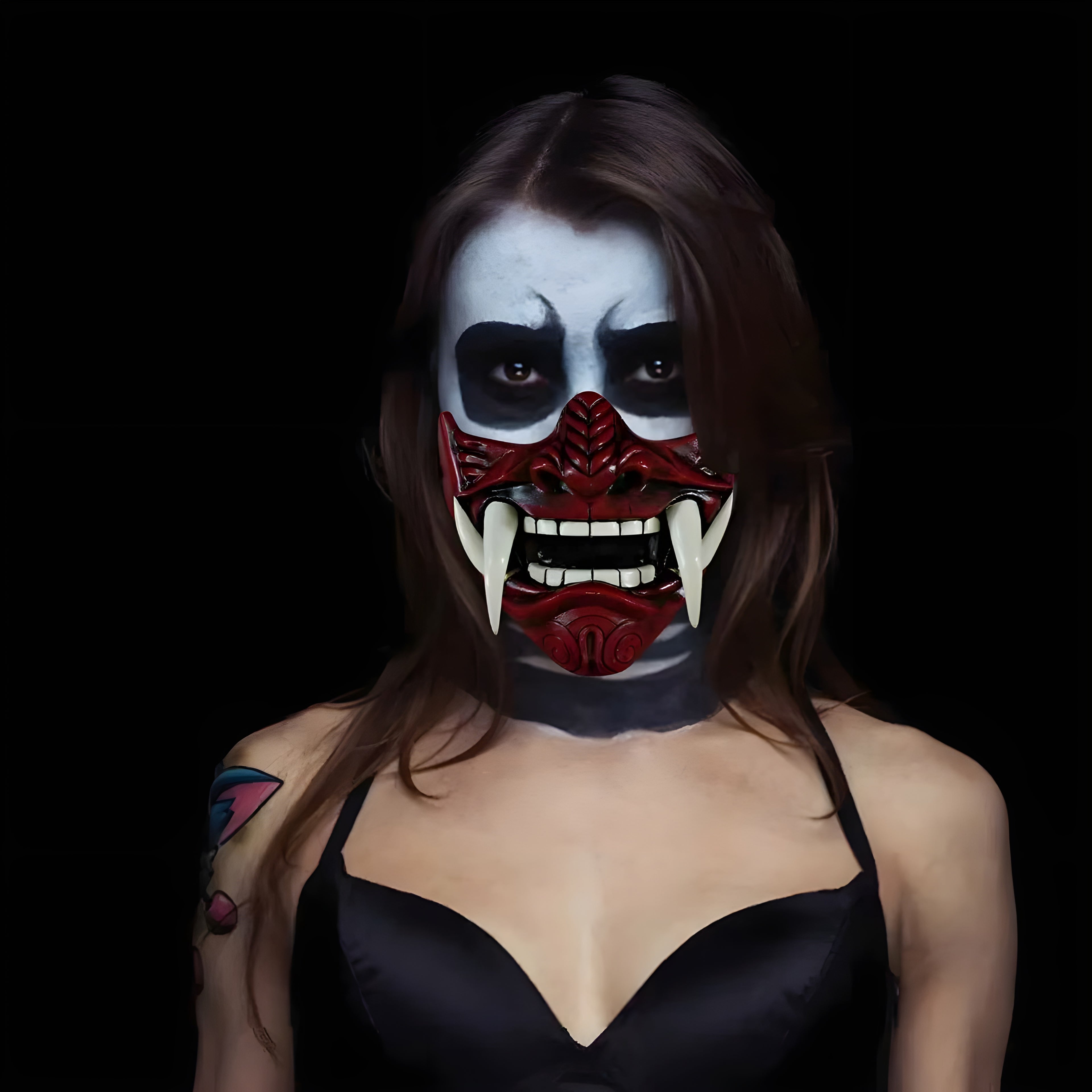 Halloween Japanese Samurai Ghost Mask, Scary Mask, Horror Role Play, Prajna Killer Cosplay, Thick Halloween Mask, Halloween Costume Ideas