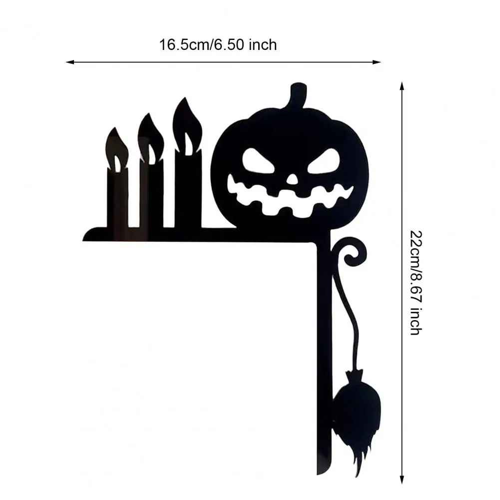Halloween Home Decor, Halloween Door Corner Sign, Double-Sided Metal Door Frame Sign, Spooky Halloween Decor, Door Angle Sign for Halloween Room Decoration