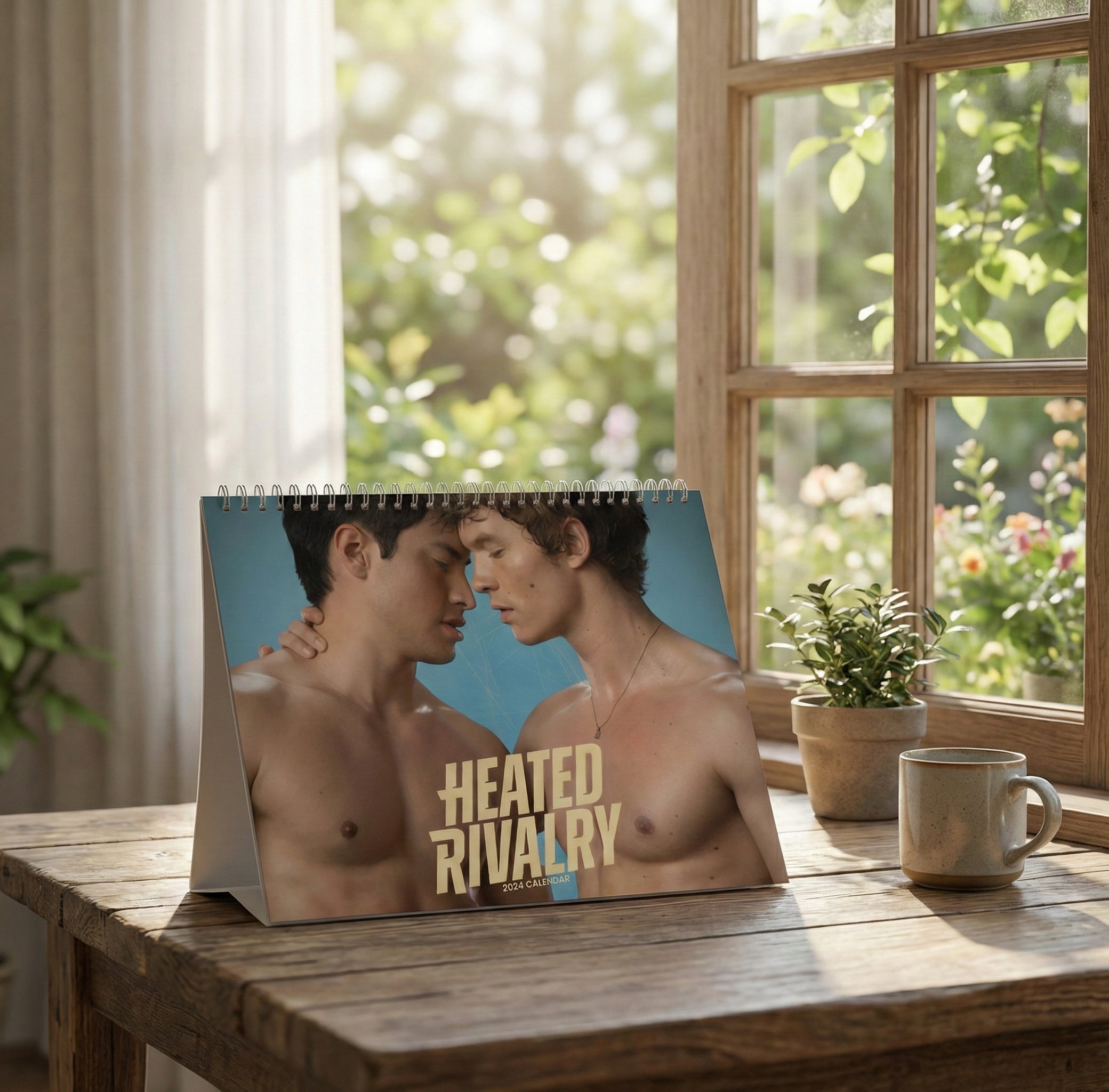 Heated Rivalry 2026 Calendar, LGBTQ Romance Art Wall Calendar, Male Aesthetic Fan Gift