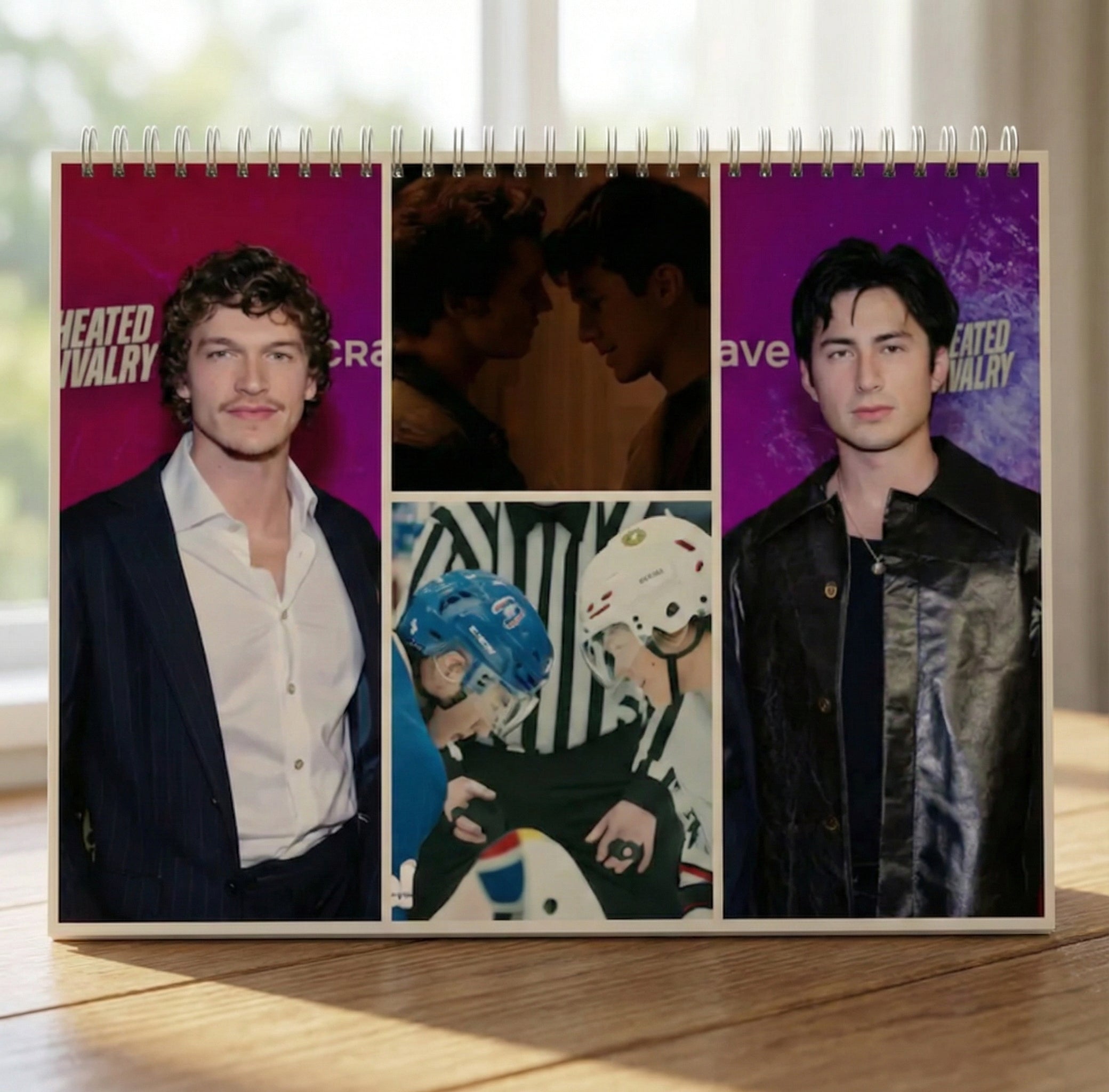 Heated Rivalry 2026 Wall Calendar – LGBTQ Romance Art, Male Aesthetic Fan Gift