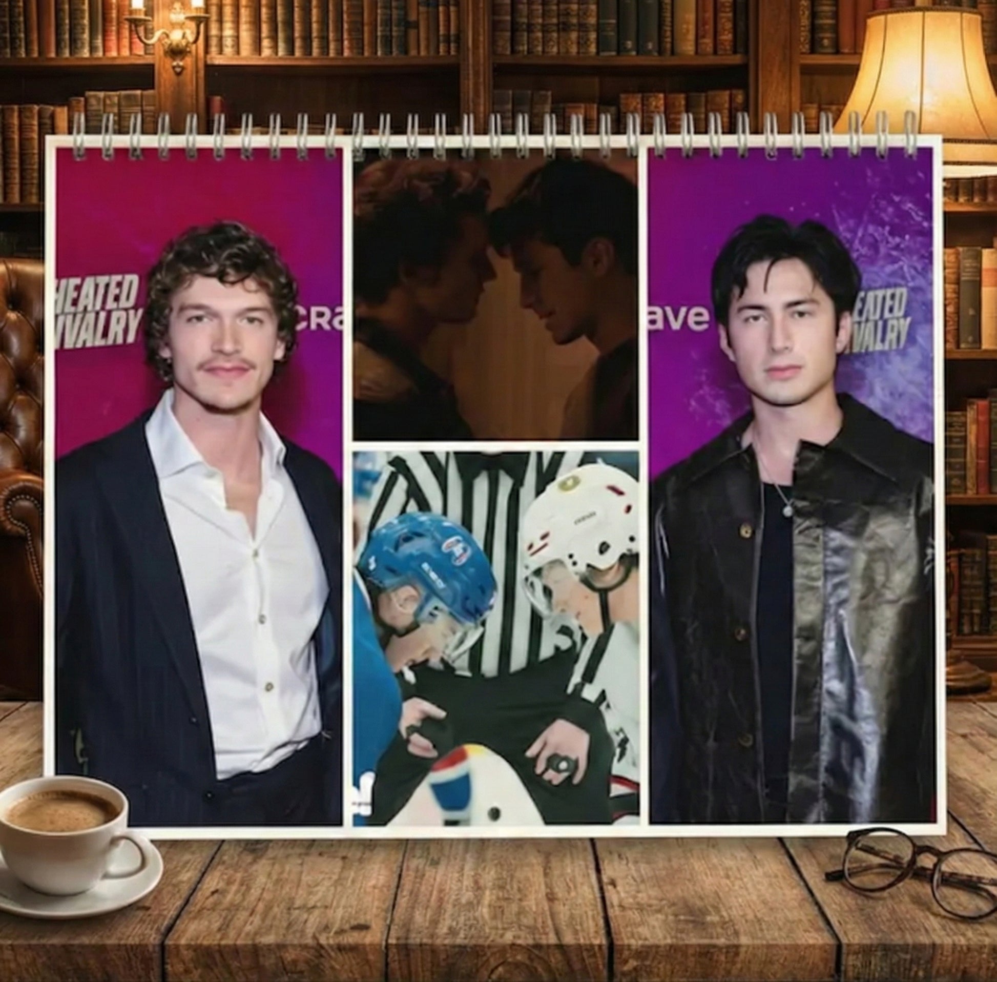 Heated Rivalry 2026 Wall Calendar – LGBTQ Romance Art, Male Aesthetic Fan Gift