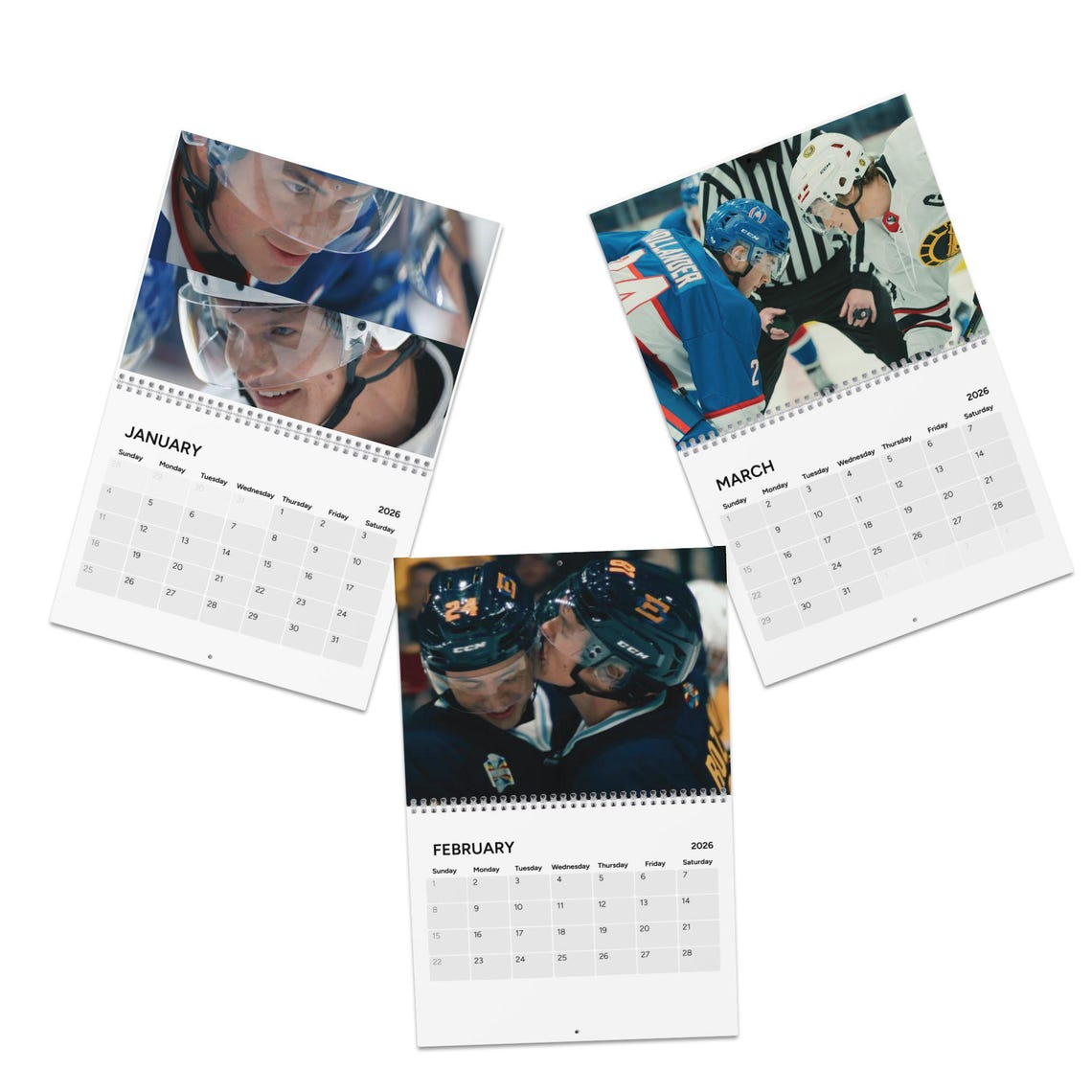 Heated Rivalry 2026 Wall Calendar – Hockey Romance Inspired, BookTok Favorite Wall Calendar