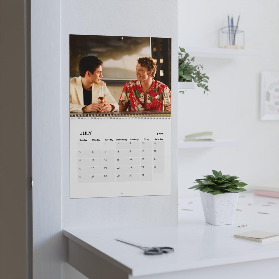 Heated Rivalry 2026 Wall Calendar – Hockey Romance Inspired, BookTok Favorite Wall Calendar