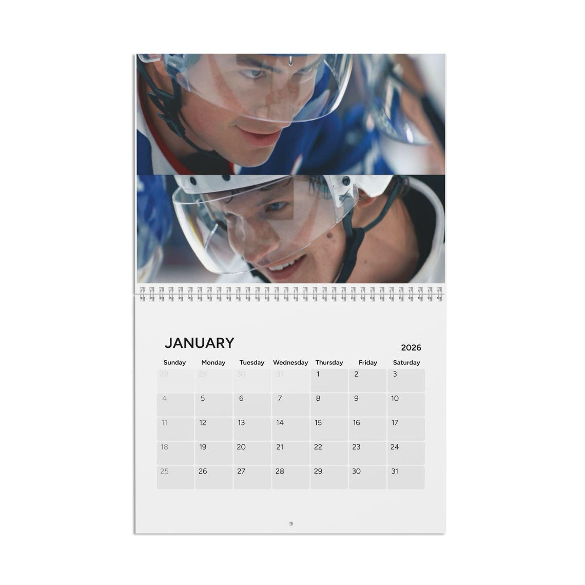 Heated Rivalry 2026 Wall Calendar – Hockey Romance Inspired, BookTok Favorite Wall Calendar