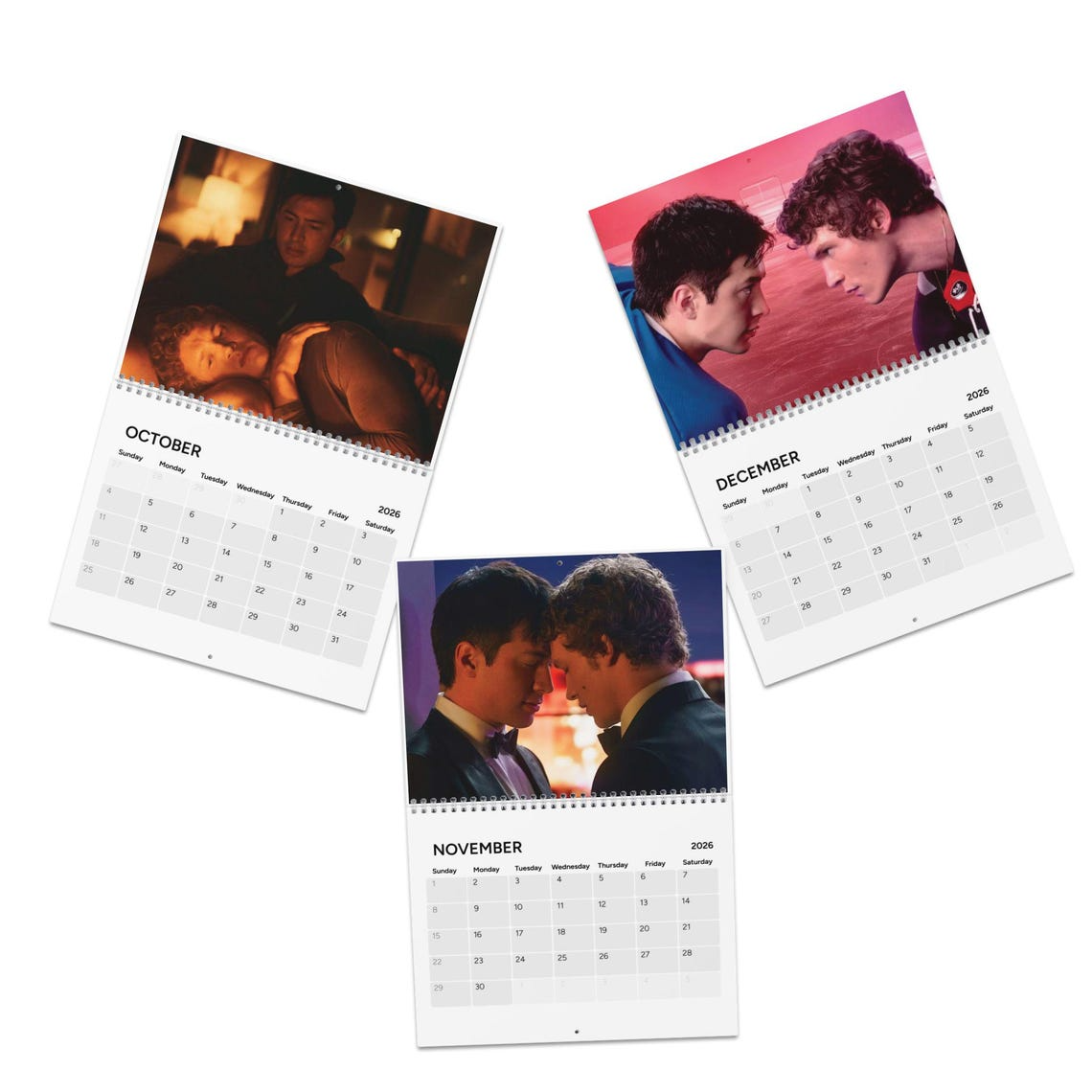 Heated Rivalry 2026 Wall Calendar – Hockey Romance Inspired, BookTok Favorite Wall Calendar