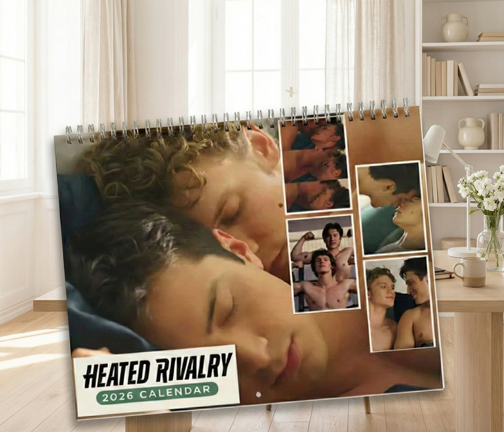 Heated Rivalry 2026 Desk Calendar – Hollander & Rozanov LGBTQ Fan Gift
