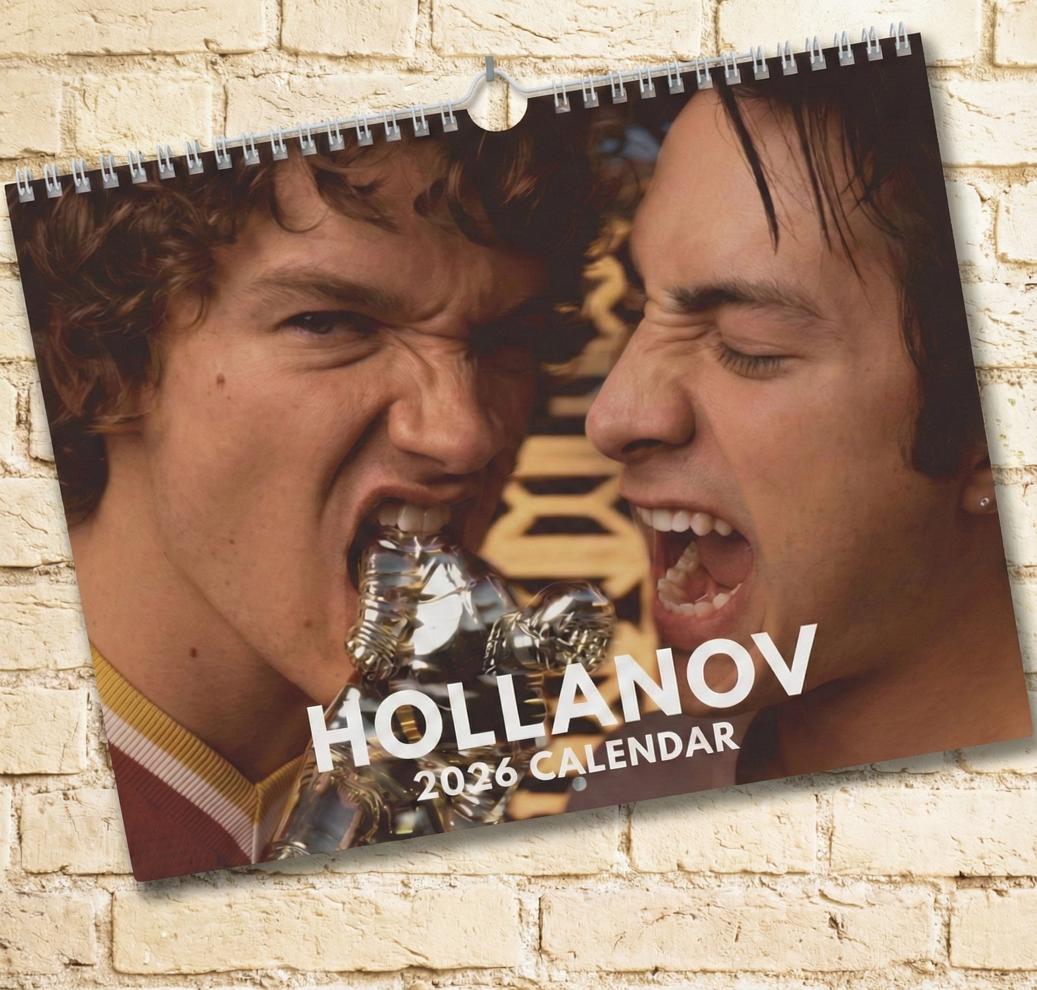 Heated Rivalry Hollanov Wall Calendar 2026 – Hollander & Rozanov Fanfic LGBTQ- Fan Gift
