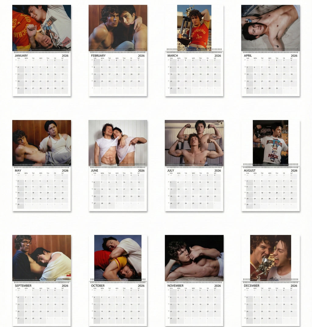 Heated Rivalry Hollanov Wall Calendar 2026 – Hollander & Rozanov Fanfic LGBTQ- Fan Gift