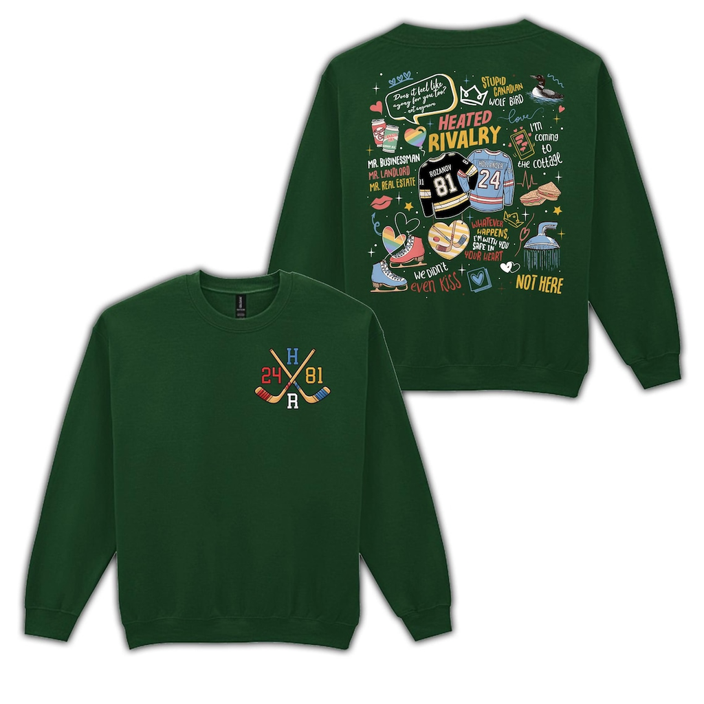 Heated Rivalry Romance Shirt Comfort Colors, Hollanov Couple Romance Book Shirt