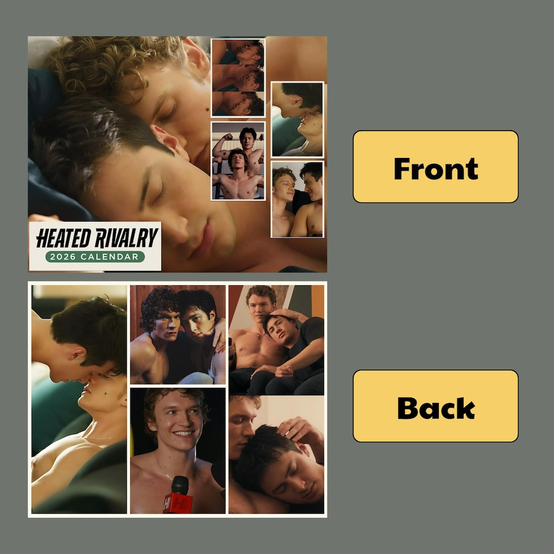 Heated Rivalry Calendar 2026 – Hollander & Rozanov LGBTQ Monthly Planner