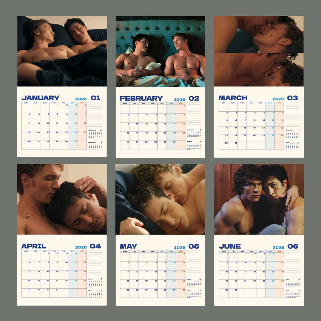 Heated Rivalry Calendar 2026 – Hollander & Rozanov LGBTQ Monthly Planner