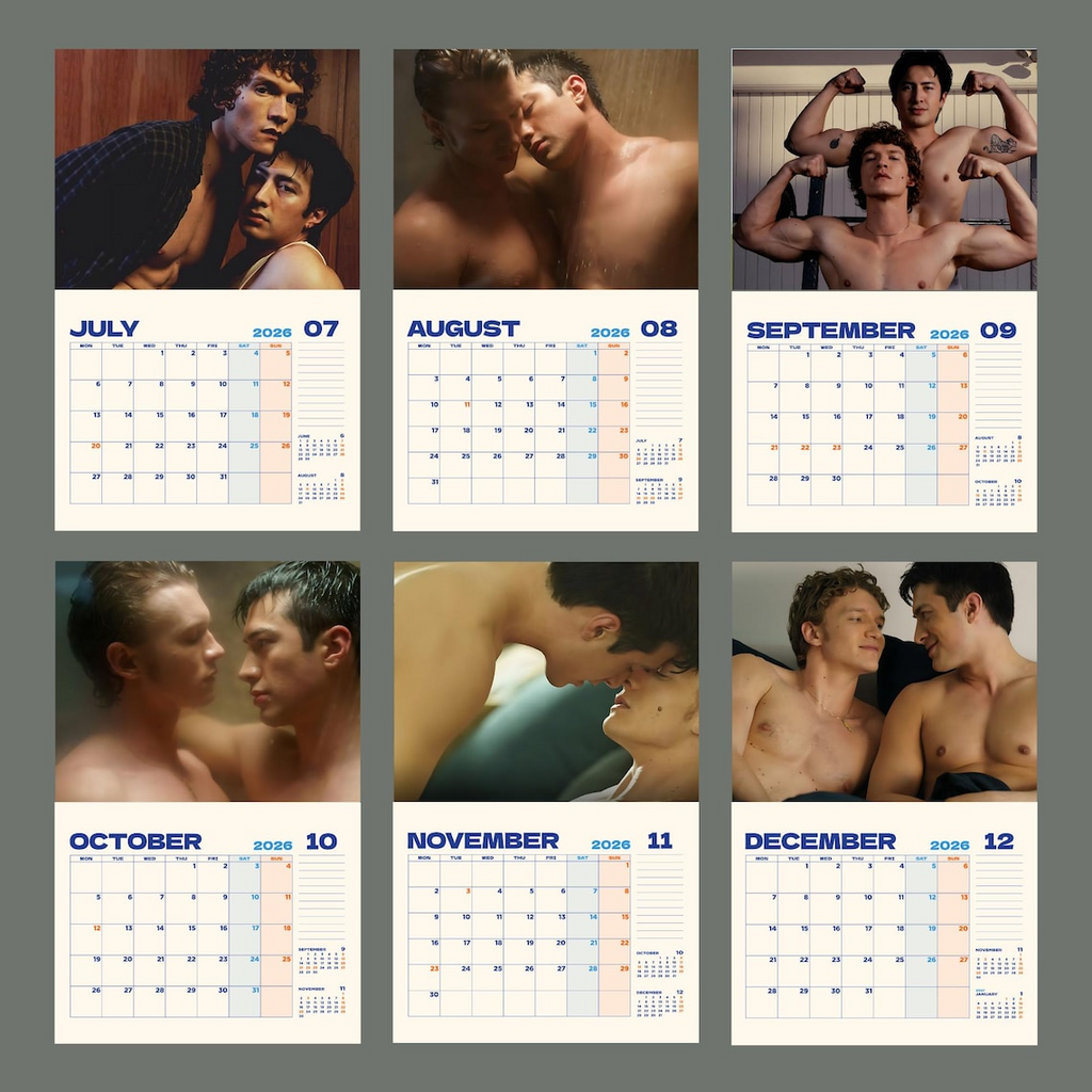 Heated Rivalry Calendar 2026 – Hollander & Rozanov LGBTQ Monthly Planner
