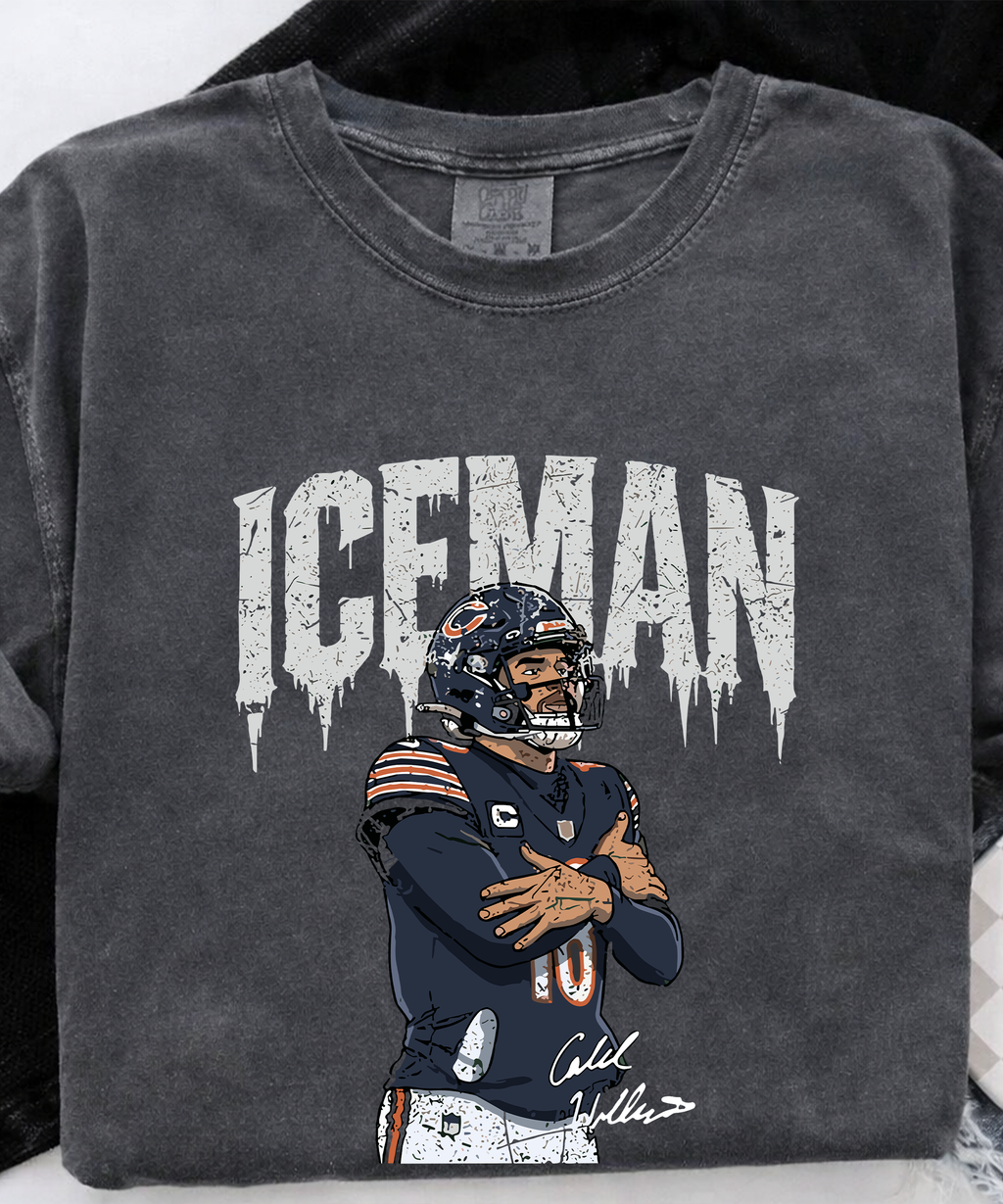 Ice Man Football Shirt, Vintage Quarterback Graphic Tee, American Football Bootleg Style