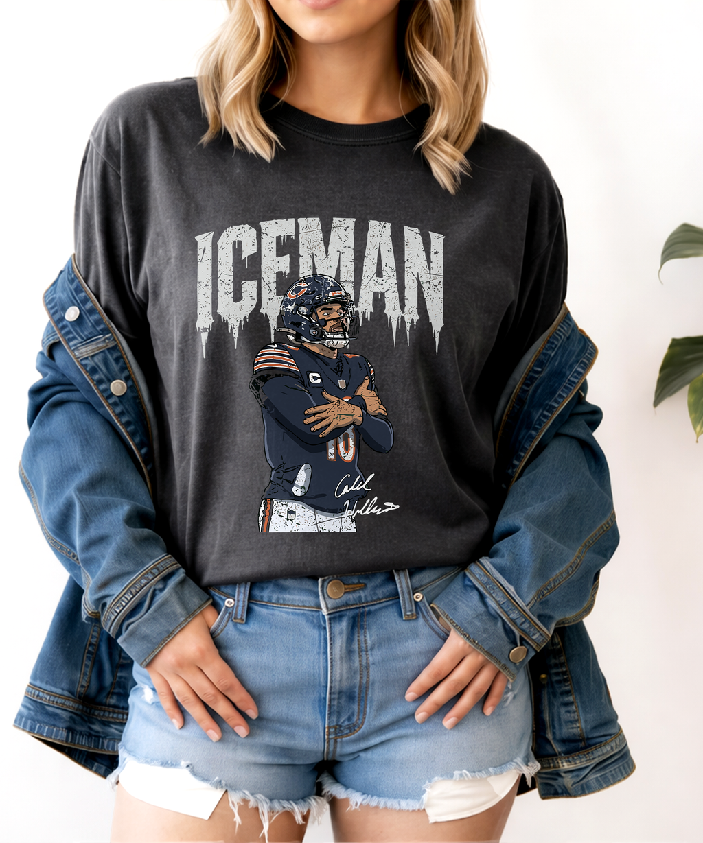 Ice Man Football Shirt, Vintage Quarterback Graphic Tee, American Football Bootleg Style