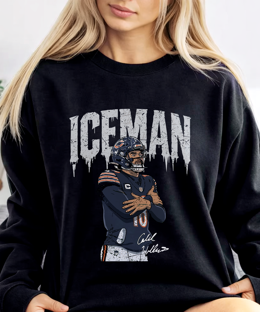 Ice Man Football Shirt, Vintage Quarterback Graphic Tee, American Football Bootleg Style