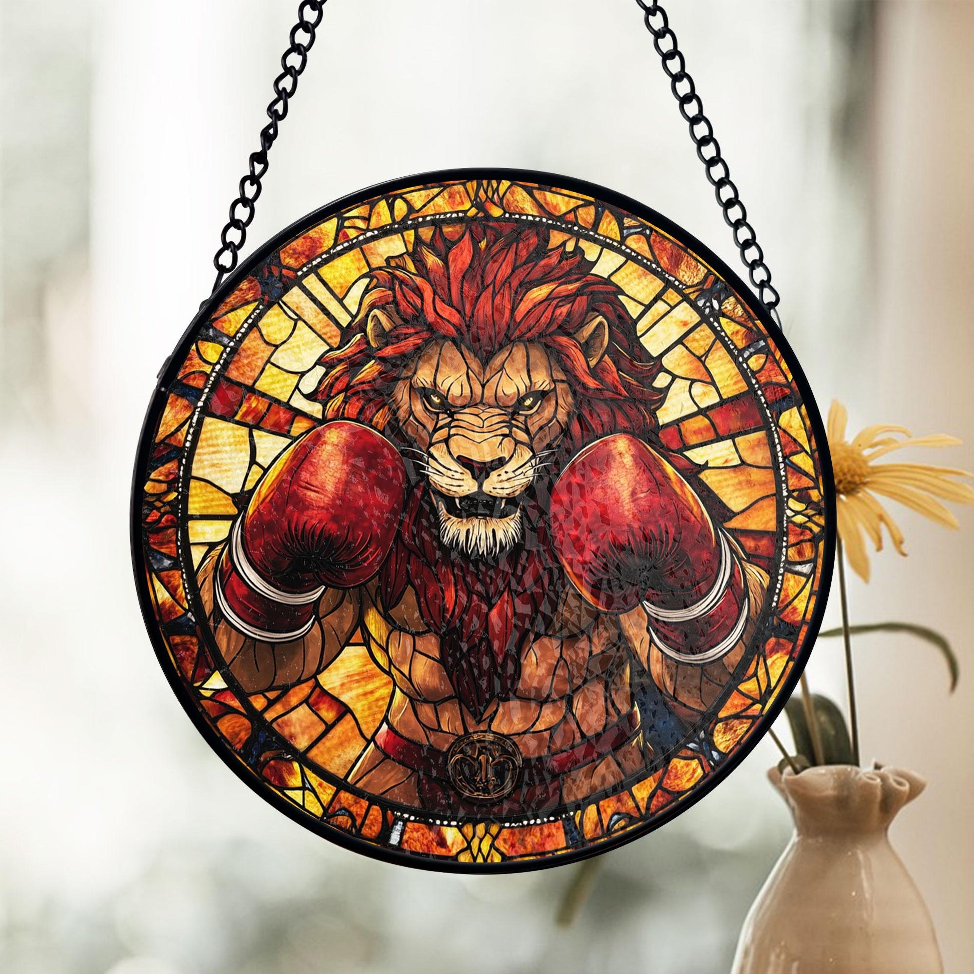 Tree Frog Stained Glass Window Hanging - Vibrant Jungle Suncatcher, Acrylic Stained Glass Style Sun Catcher, Handmade Decorative Window Hanging, Vibrant Home Ornament, Stained Glass Window Art, Sunlit Home Accent Gift