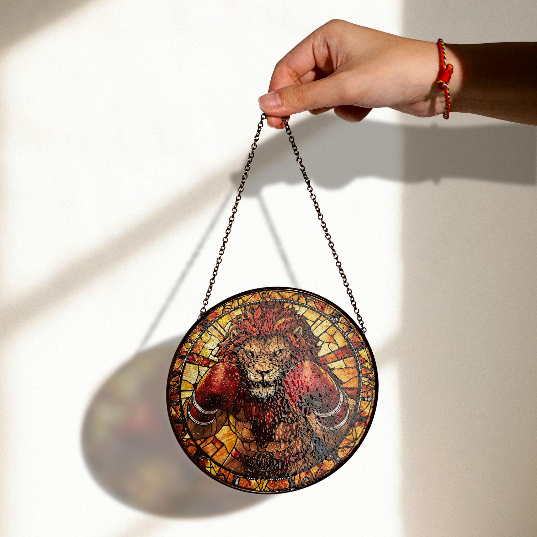 Tree Frog Stained Glass Window Hanging - Vibrant Jungle Suncatcher, Acrylic Stained Glass Style Sun Catcher, Handmade Decorative Window Hanging, Vibrant Home Ornament, Stained Glass Window Art, Sunlit Home Accent Gift