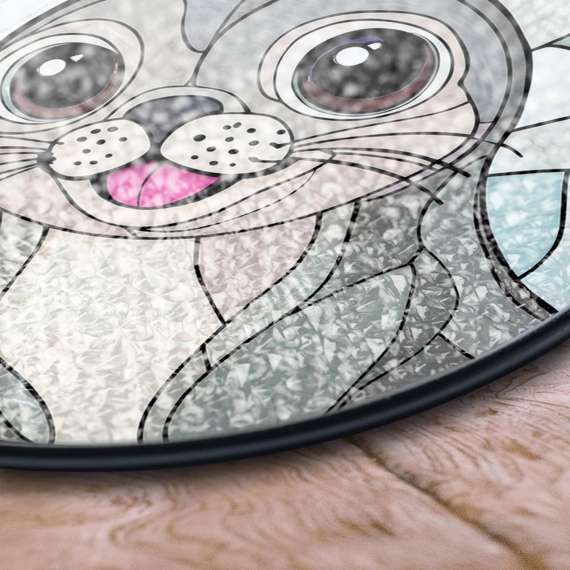 Seal Stained Glass Window Hanging - Cute Animal Art Decor, Stained Glass Effect Acrylic Suncatcher, Window Hanging Decoration, Colorful Sunlit Home Accent, Handmade Gift