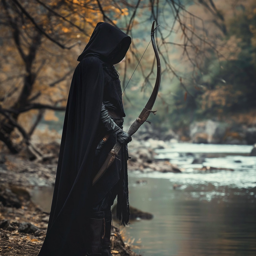 Medieval Cloak, Ranger Cosplay Costume, LARP Accessories, Renaissance Cloak with Hood, Halloween Elven Outfit