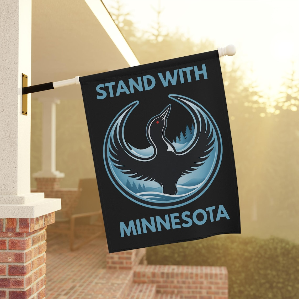Stand With Minnesota Loon Flag – Rebel Alliance Outdoor Yard & Garden Flag