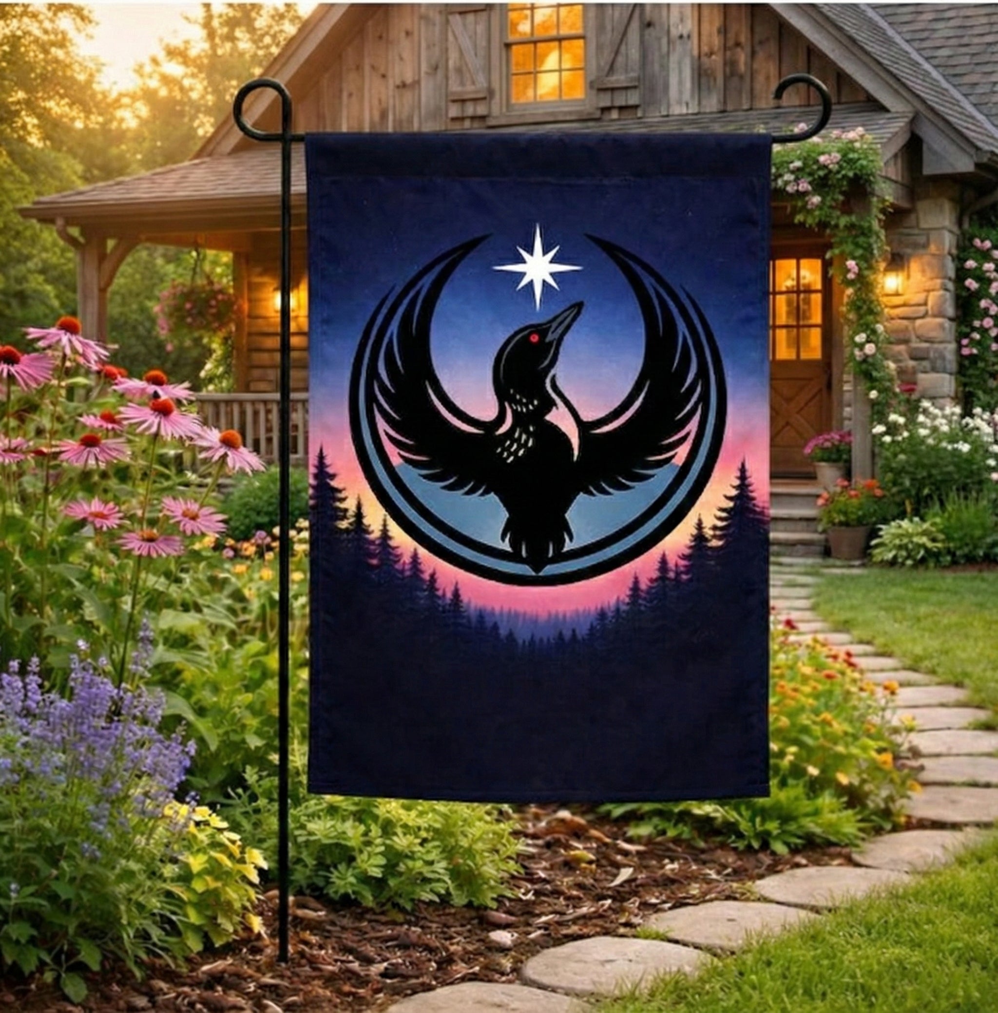 Minnesota Loon Political Garden Flag – Rebel Resistance Outdoor