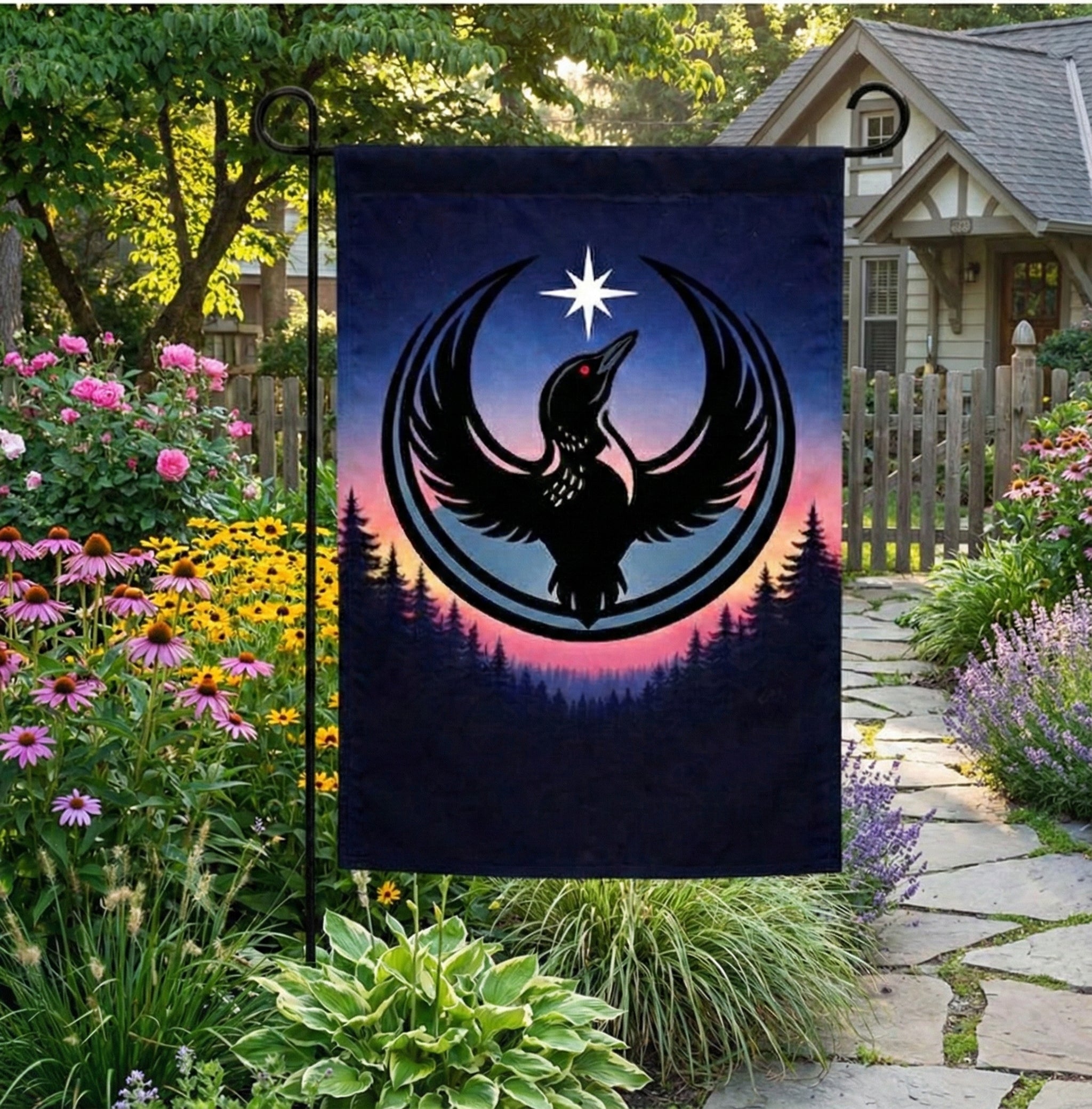 Minnesota Loon Political Garden Flag – Rebel Resistance Outdoor
