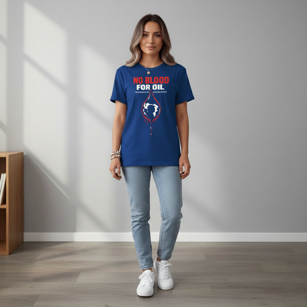 No Blood For Oil Shirt , Anti War TShirt, Venezuelan Children, No More War, Venezuela Shirt