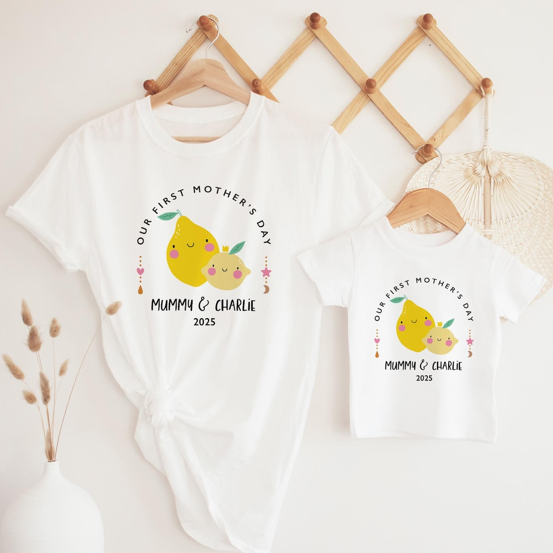 First Mother’s Day Shirts, Personalized Mom and Baby Shirt, Mom and Baby Matching Outfit, Baby Bodysuit