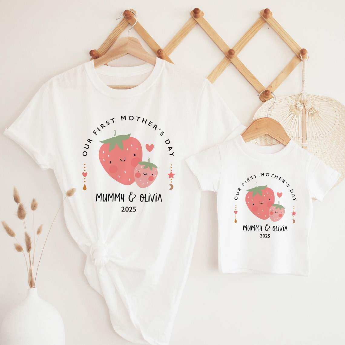 First Mother’s Day Shirts, Personalized Mom and Baby Shirt, Mom and Baby Matching Outfit, Baby Bodysuit