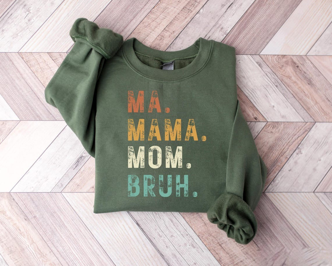 Mama Mom Bruh Shirt, Funny Mom Life T-Shirt, Distressed Mom Shirt, Mother’s Day Gift for Mom, Retro Mom Tee
