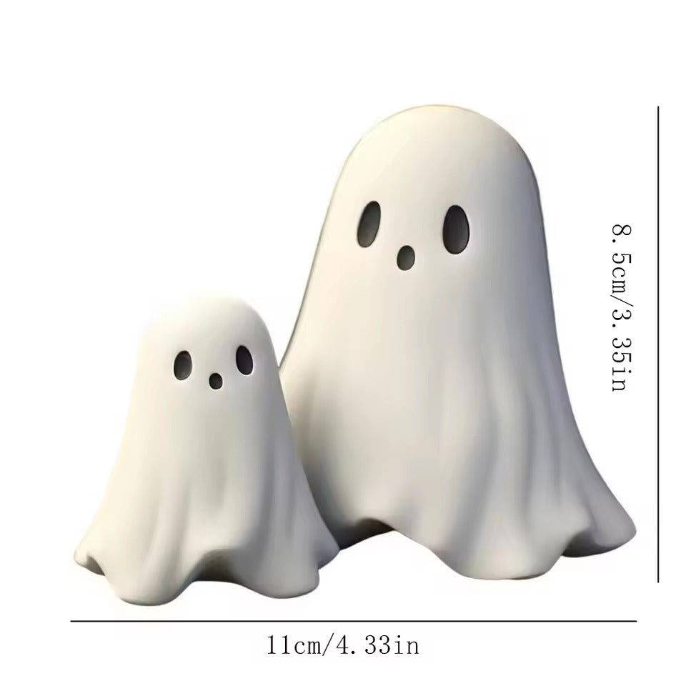 Funny Halloween Ghost Statue, Middle Finger Ghost Decoration, Cute Spooky Halloween Decor, Indoor Halloween Fireplace Ornament, Halloween Home Decoration