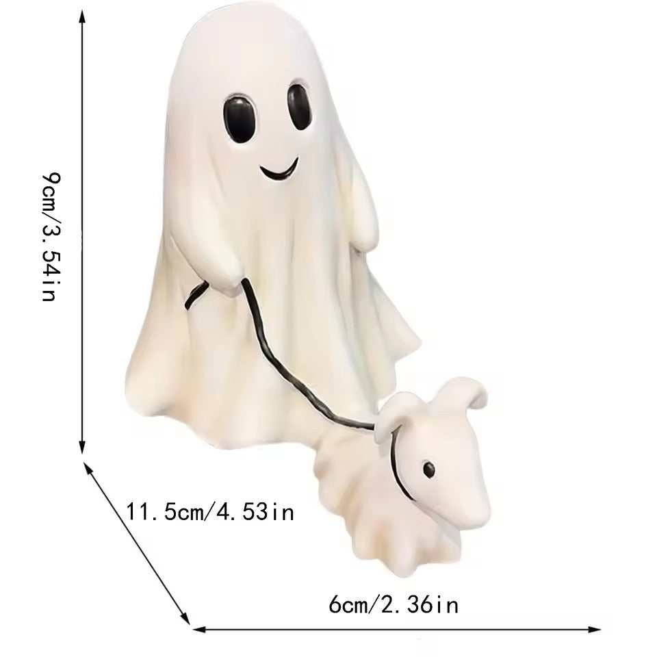 Funny Halloween Ghost Statue, Middle Finger Ghost Decoration, Cute Spooky Halloween Decor, Indoor Halloween Fireplace Ornament, Halloween Home Decoration