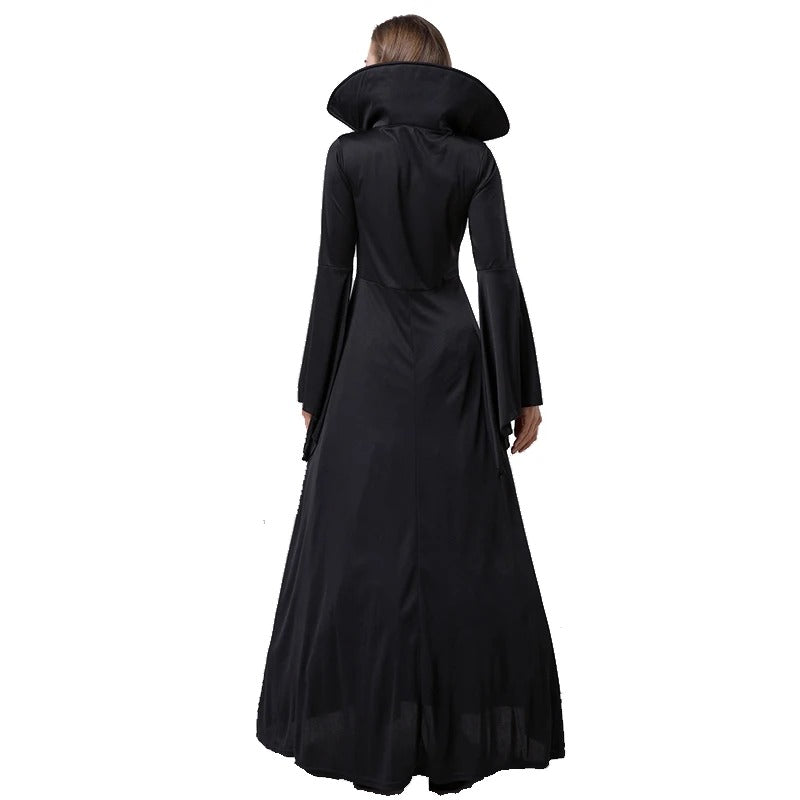 Halloween Costumes, Carnival Halloween Lady Vintage Gothic Vampire Costume Glamour Witch Spooktacular Cosplay Fancy Party Dress
