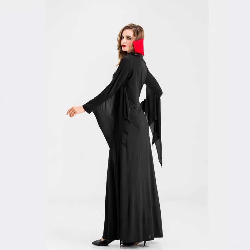 Halloween Costumes, Carnival Halloween Lady Vintage Gothic Vampire Costume Glamour Witch Spooktacular Cosplay Fancy Party Dress