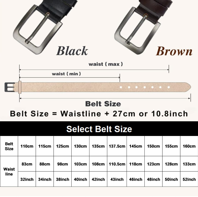 Personalized Engraved Leather Belt for Men – Funny Handmade Gift for Husband, Groomsmen, Father’s Day, Anniversary & Valentine