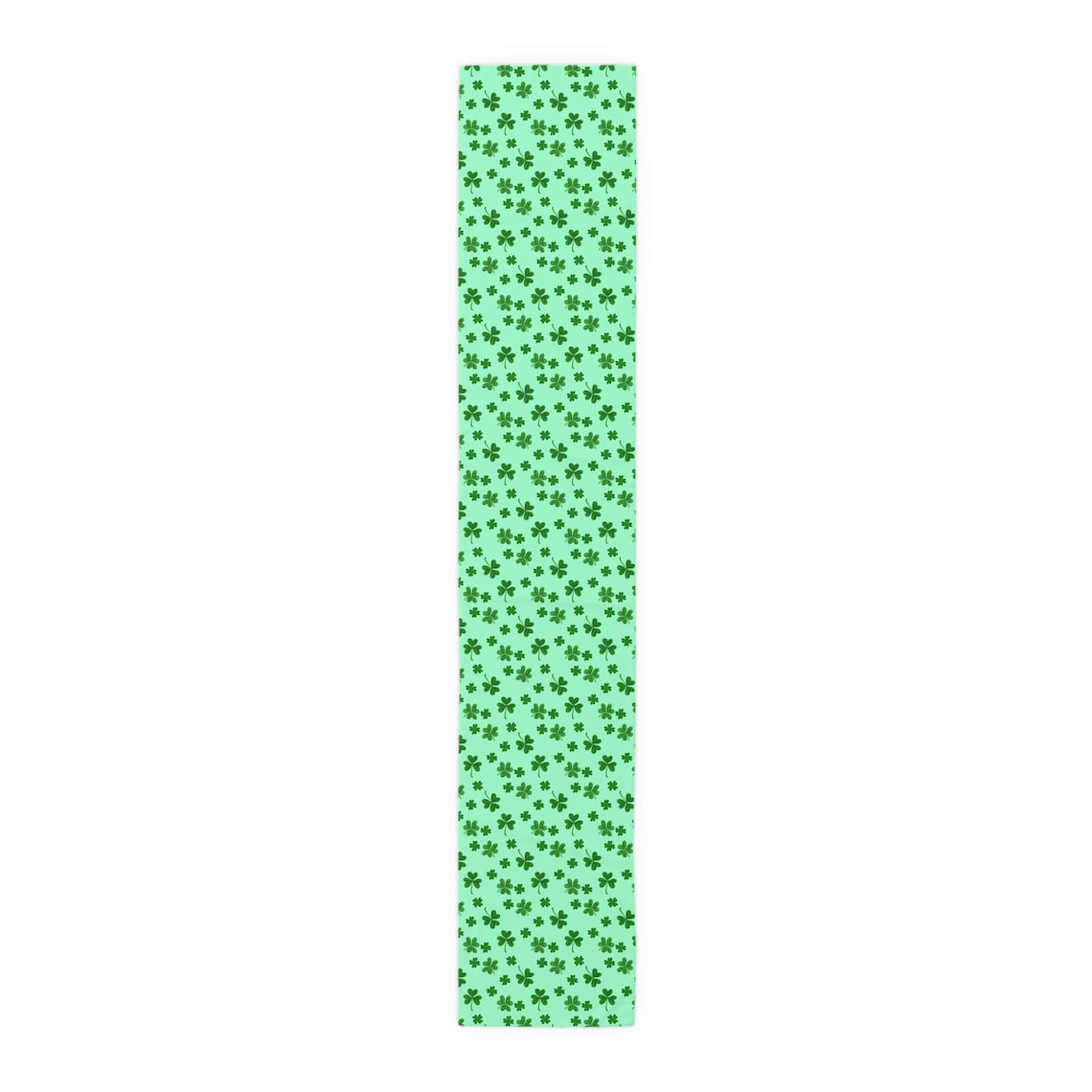 St. Patrick’s Day Shamrock Table Runner – Green Clover Dining Table Decor