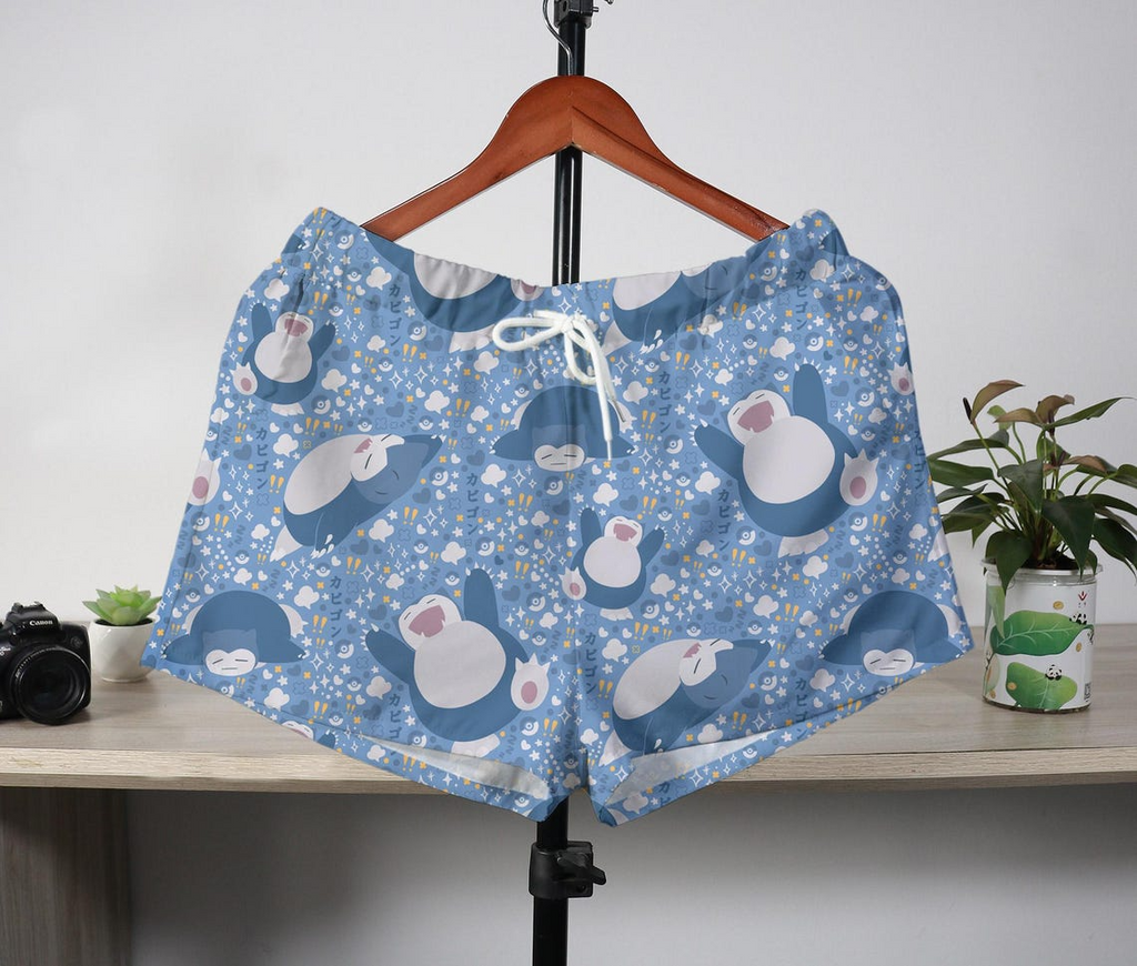 Snorlax Hawaiian Shirt - Tropical Aloha Button-Up Shirt & Summer Hawaiian Shorts