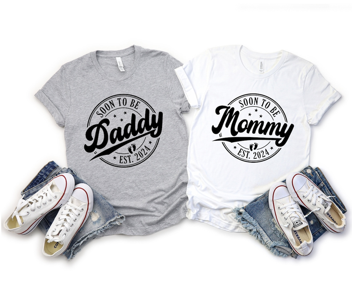 Soon to Be Mommy Shirt, Soon to Be Daddy Shirt, Pregnancy Announcement Shirt, Baby Shower Gift, New Mom and Dad Shirt