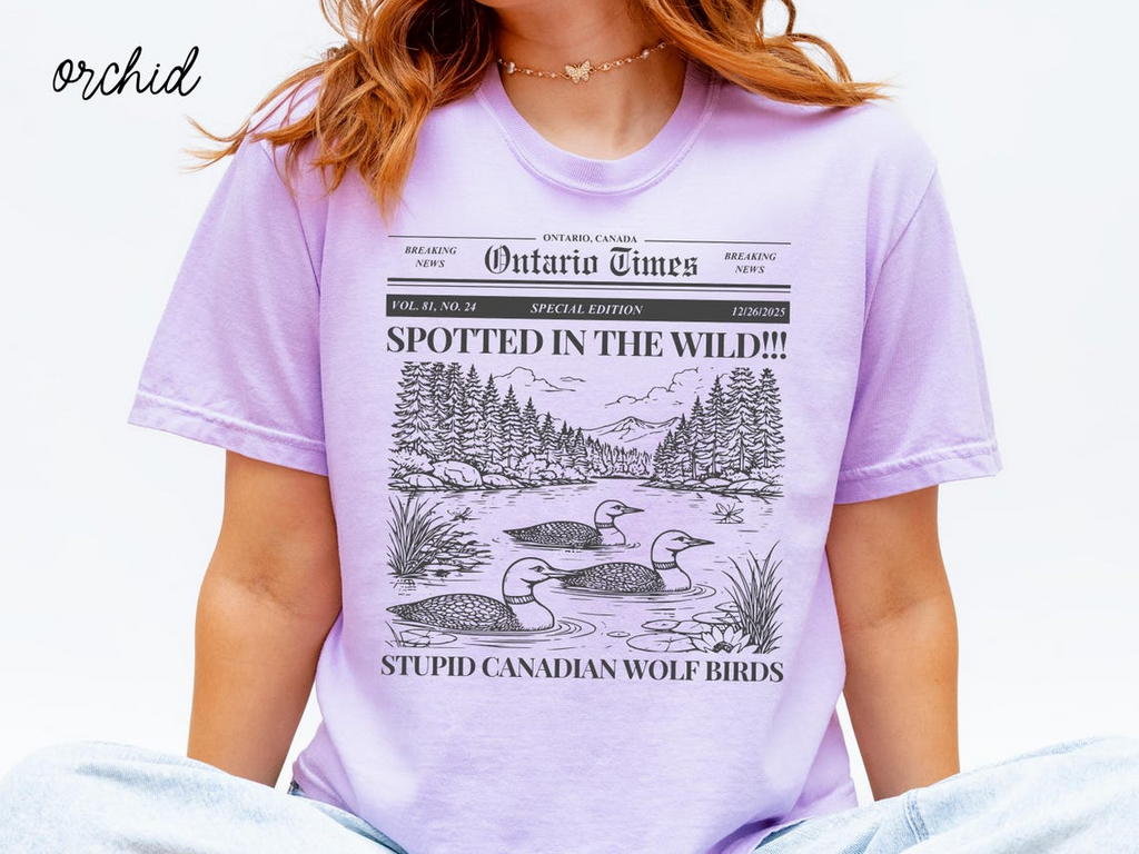Stupid Canadian Wolf Bird Shirt, Heated Rivalry Shirt, Shane Hollander Shirt