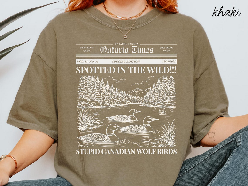 Stupid Canadian Wolf Bird Shirt, Heated Rivalry Shirt, Shane Hollander Shirt