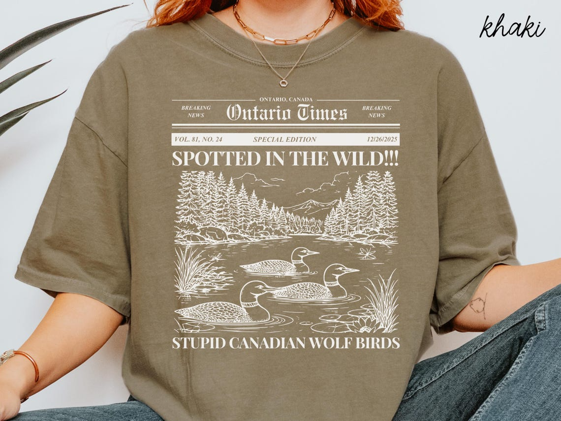 Stupid Canadian Wolf Bird Shirt, Heated Rivalry Shirt, Shane Hollander Shirt