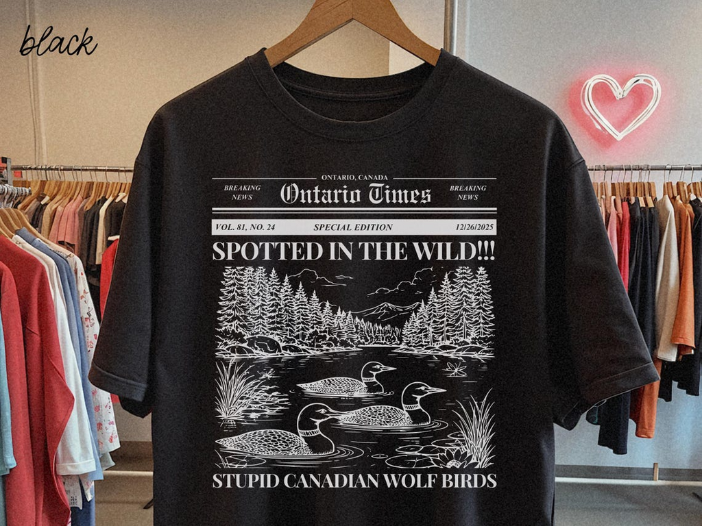 Stupid Canadian Wolf Bird Shirt, Heated Rivalry Shirt, Shane Hollander Shirt