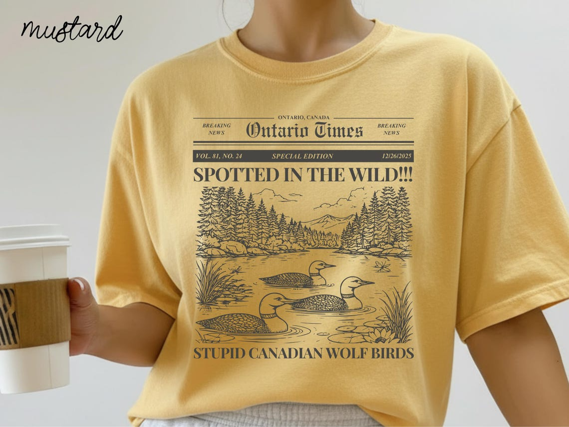 Stupid Canadian Wolf Bird Shirt, Heated Rivalry Shirt, Shane Hollander Shirt
