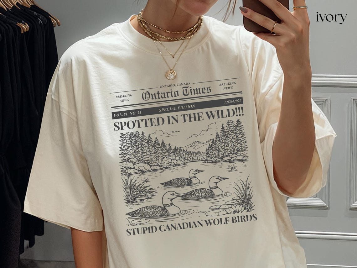 Stupid Canadian Wolf Bird Shirt, Heated Rivalry Shirt, Shane Hollander Shirt