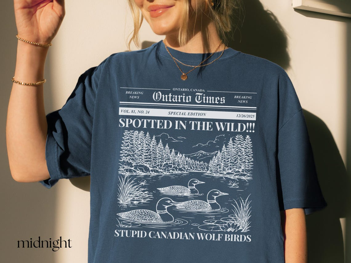 Stupid Canadian Wolf Bird Shirt, Heated Rivalry Shirt, Shane Hollander Shirt