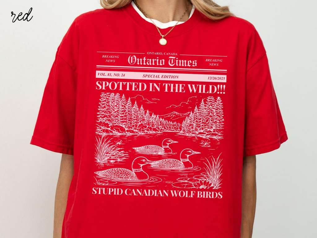 Stupid Canadian Wolf Bird Shirt, Heated Rivalry Shirt, Shane Hollander Shirt