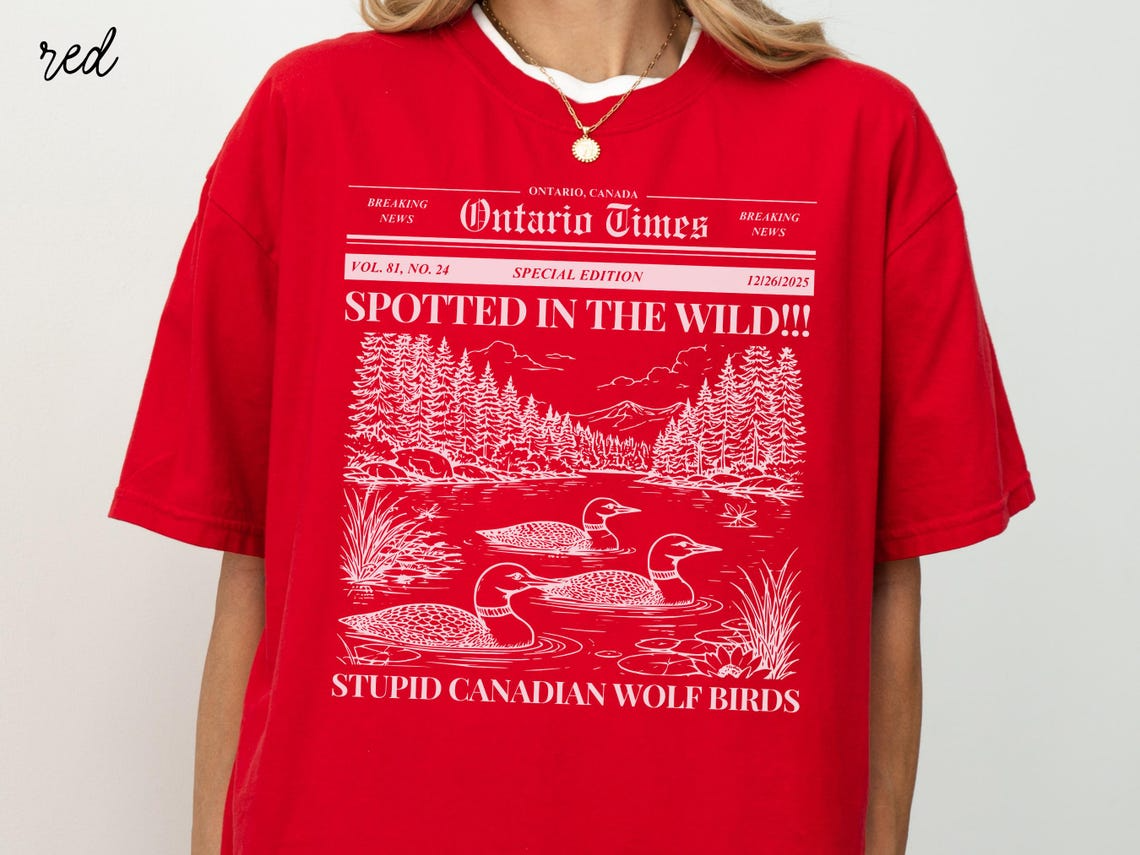Stupid Canadian Wolf Bird Shirt, Heated Rivalry Shirt, Shane Hollander Shirt
