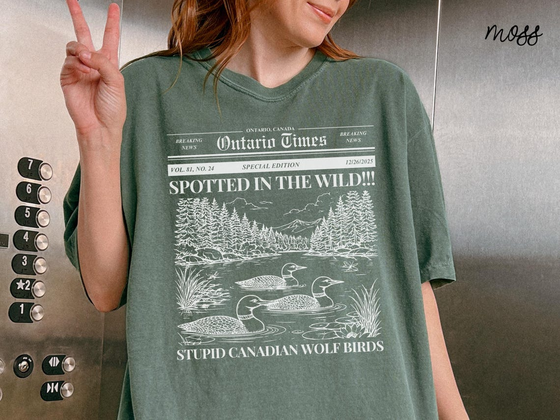 Stupid Canadian Wolf Bird Shirt, Heated Rivalry Shirt, Shane Hollander Shirt